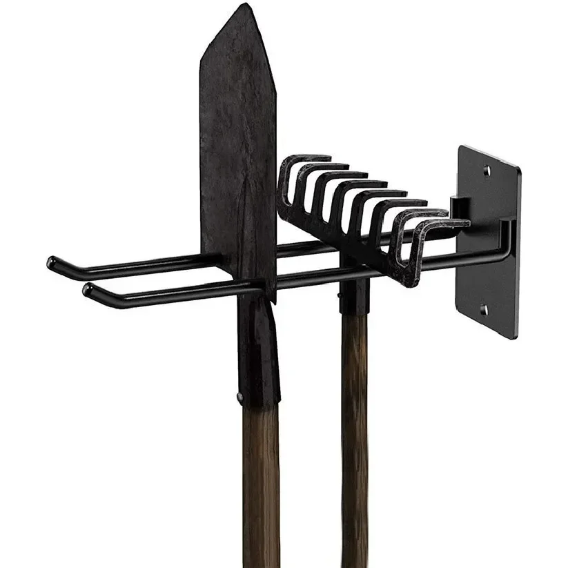 Tool Storage System Hooks Wall Holder Garage Storage Multi-Purposes Garden Tool Organizer For Warehouse Garage Wall Hook thumbnail 2