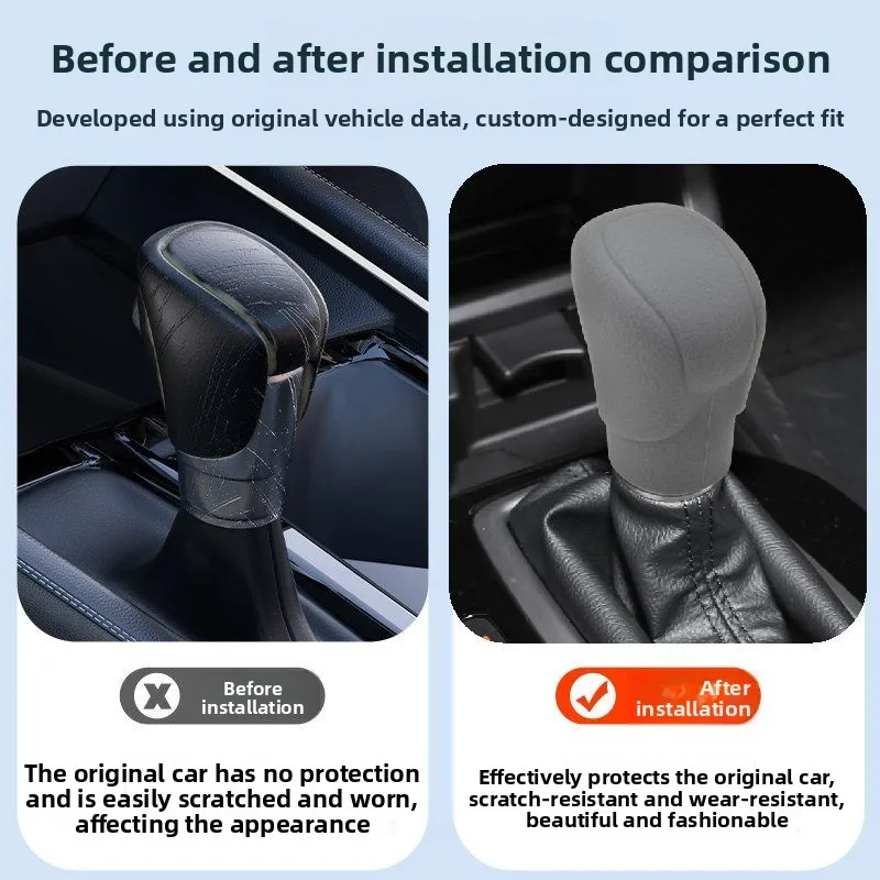 For Honda CR-V CR V 2023 2024 2025 2026 Car Gear Shift Knob Head Silicone Cover Automatic Transmission Protect Cover Accessories thumbnail 2