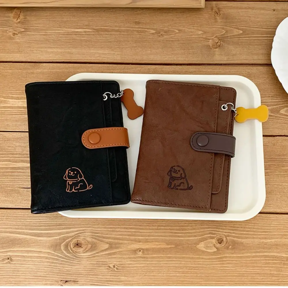 Creative Card Holder PU Passport Bag Cute Puppy Passport Cover Passport Clip Ticket Holder Multifunctional Travel Wallet Men thumbnail 2