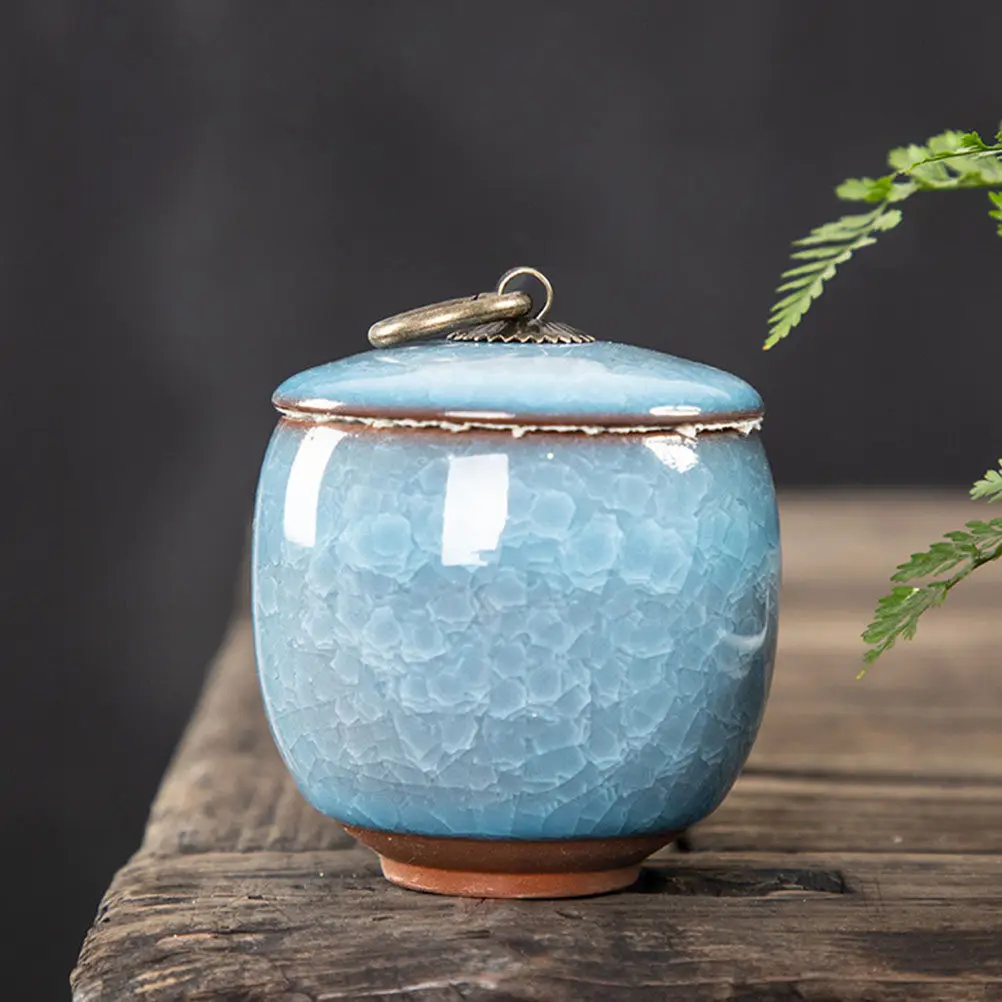 Elegant Minimalist Pet Cremation Urn Ceramic Pet Ash Jar for Dogs Cats Robust Non-Fade Non-Rust Compact Sealed Ashes Holder