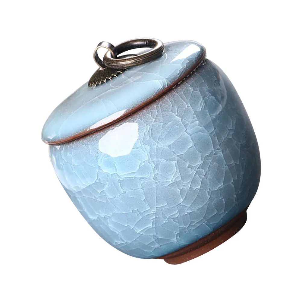 Elegant Minimalist Pet Cremation Urn Ceramic Pet Ash Jar for Dogs Cats Robust Non-Fade Non-Rust Compact Sealed Ashes Holder thumbnail 5