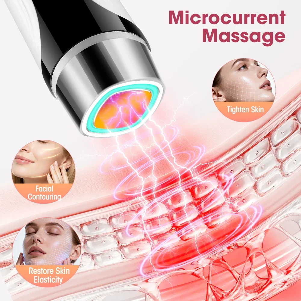 4 Modes EMS Facial Massager LED Light Photon Therapy Instrument Heating Vibration Face Lifting Tightening Anti Wrinkle Skin Care thumbnail 4