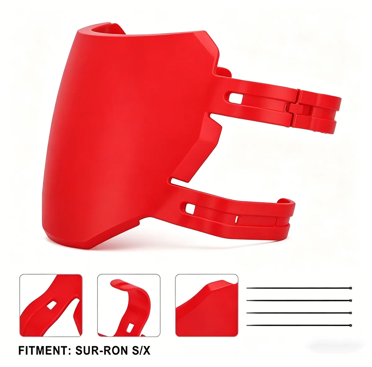 Black PP Plastic Front Number Plate Fairing Cover for Electric Dirt Bike - Durable License Plate Frame Protector thumbnail 5