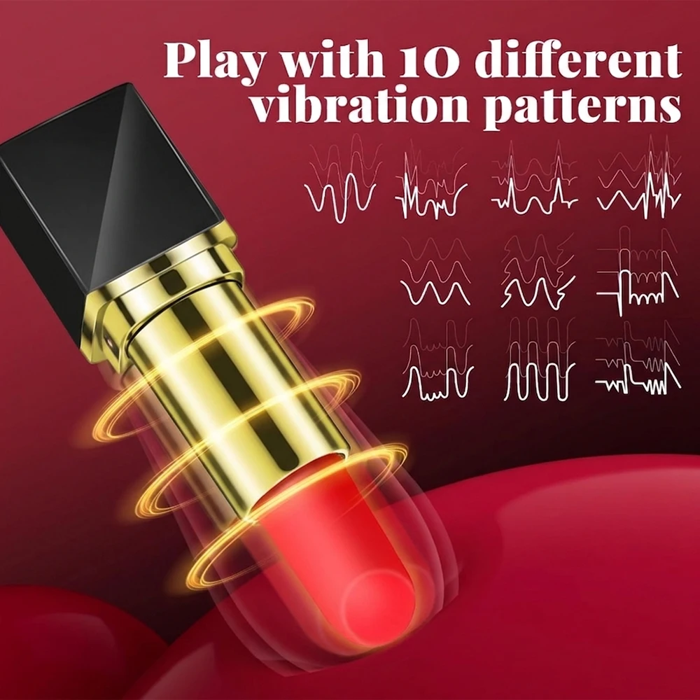 Mini Lipstick Bullet Vibrator for Women Beginner-Friendly Waterproof Rechargeable Silicone Clit Massager for G Spot Nipple thumbnail 3