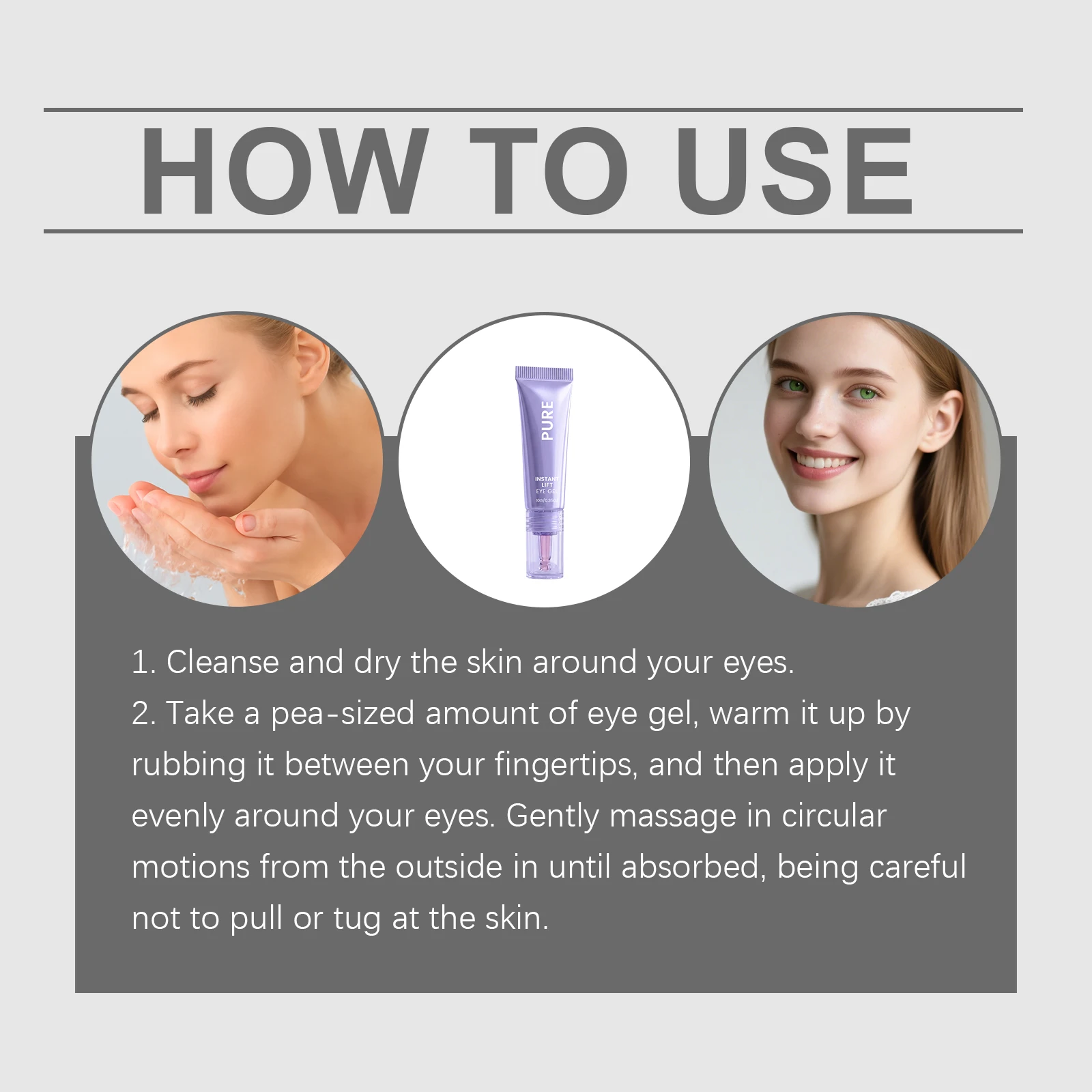 Lift Eye Gel Remove Wrinkle Dark Circle Puffiness Eye Bags Fade Fine Lines Moisturizing Tightening Firming Anti Aging Eye Cream thumbnail 6