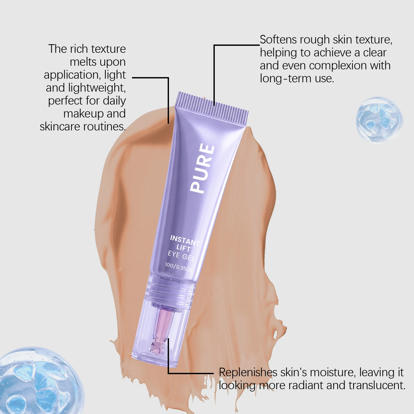 Lift Eye Gel Remove Wrinkle Dark Circle Puffiness Eye Bags Fade Fine Lines Moisturizing Tightening Firming Anti Aging Eye Cream thumbnail 5