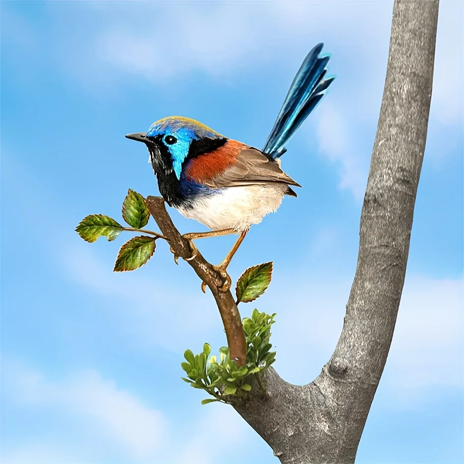 Metal Branch Bird Fence Garden Decoration Insert thumbnail 2
