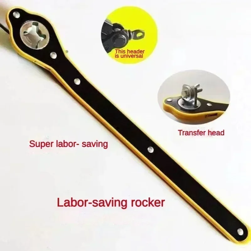 Manual Car Jack Foldable Lift Jack with Labor-saving Ratchet Wrench Auto Repair Lifting Tool for Car Tire Change Amagi thumbnail 4