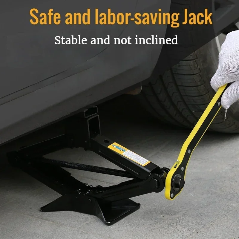 Manual Car Jack Foldable Lift Jack with Labor-saving Ratchet Wrench Auto Repair Lifting Tool for Car Tire Change Amagi thumbnail 5