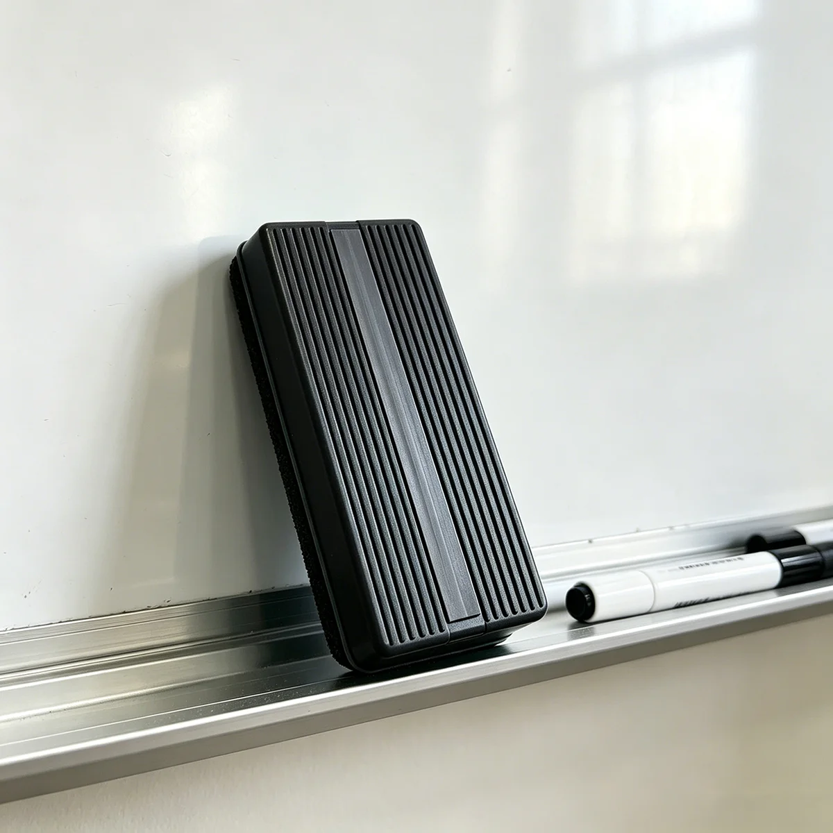 Magnetic Whiteboard Eraser, Dry Erase Board Cleaner for Classroom, Office & Home (Red/Black/Green, Washable) thumbnail 3