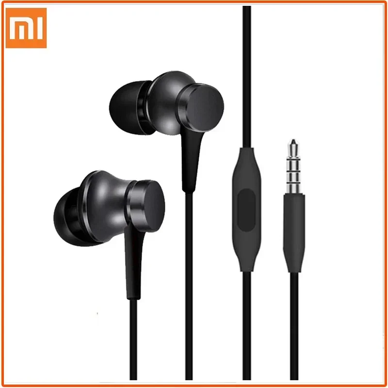 Original Xiaomi in-ear Sport Headphone with Mic Headset for Phone Xiaomi Samsung Huawei-Piston 3 Earphone Bass Wired 3.5MM thumbnail 2