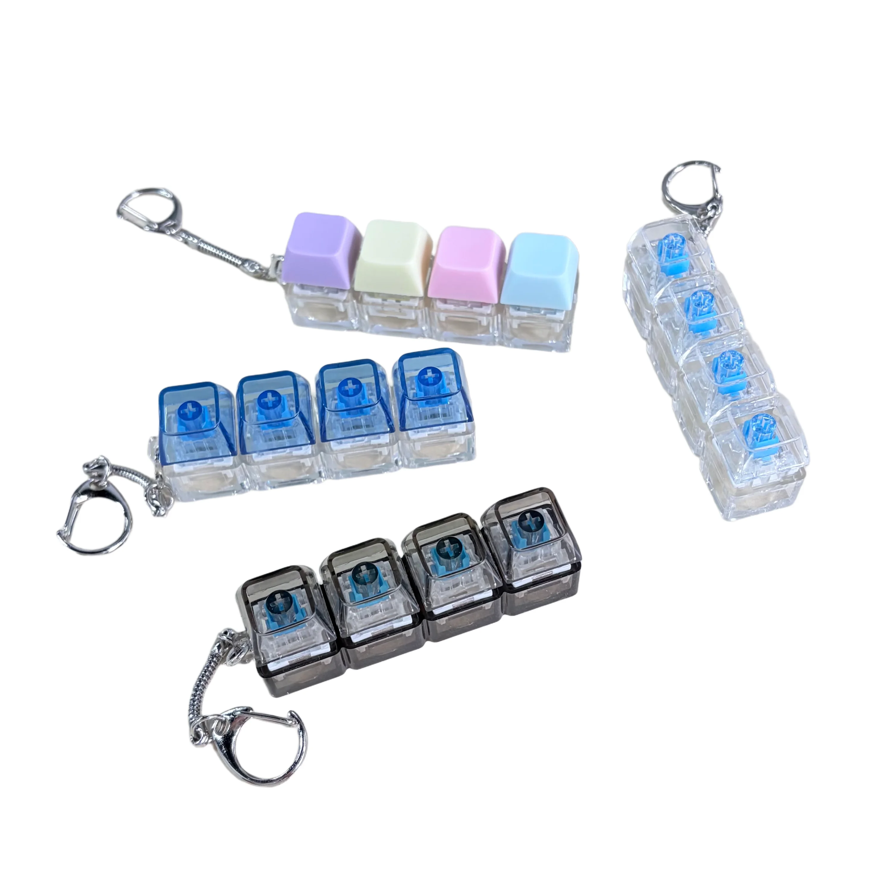 Decompression 4 Keyboard Key Toy For Adults Antistress Toys Boys Girls Anti Stress Finger Keyboard Games Keychain ﻿Gift ﻿ thumbnail 5