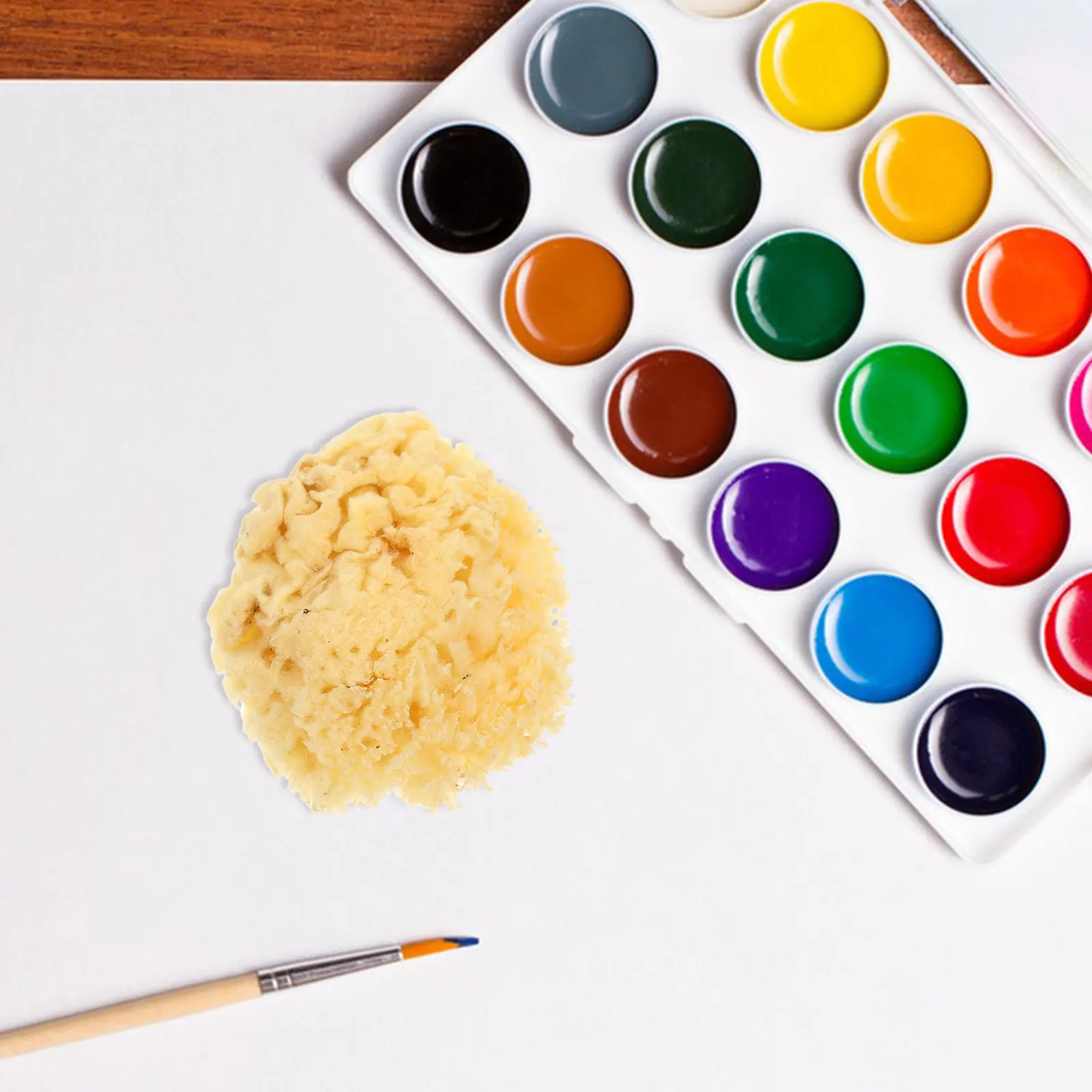 Natural Sea Sponge Soft 2.0-2.5 Inch Watercolor Sponge Multi-Function Painting Tool for DIY Texture Craft Art thumbnail 4