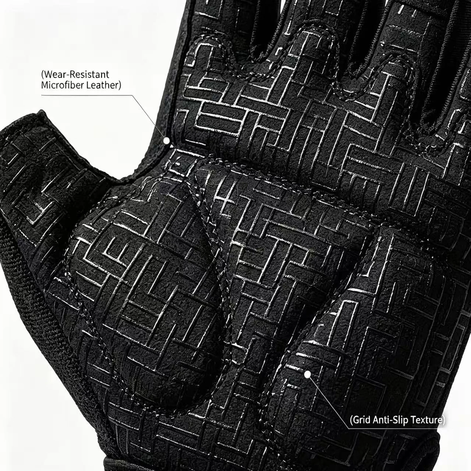 MOREOK Weight Lifting Gloves Breathable Anti-slip Strength Training Exercise Workout Fitness Gym Gloves for Pull-ups thumbnail 3