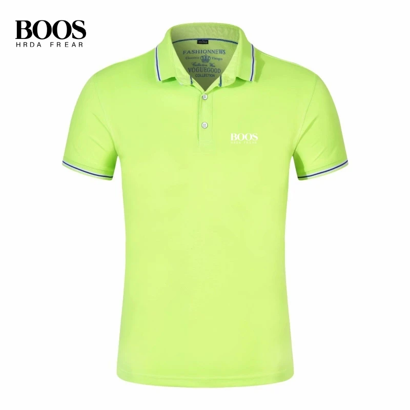 New men's high-quality short sleeved polo shirt, summer fashion, casual, breathable, sweat absorbing, cool and versatile top thumbnail 3
