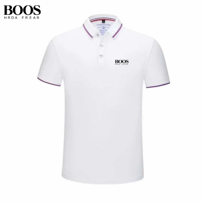 New men's high-quality short sleeved polo shirt, summer fashion, casual, breathable, sweat absorbing, cool and versatile top thumbnail 6