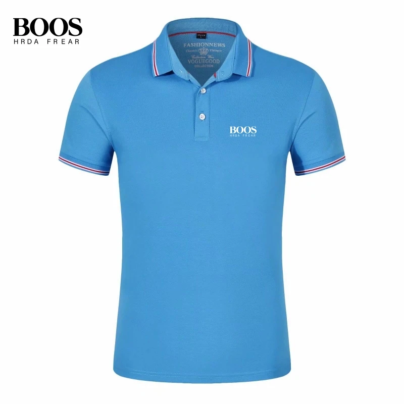 New men's high-quality short sleeved polo shirt, summer fashion, casual, breathable, sweat absorbing, cool and versatile top thumbnail 4