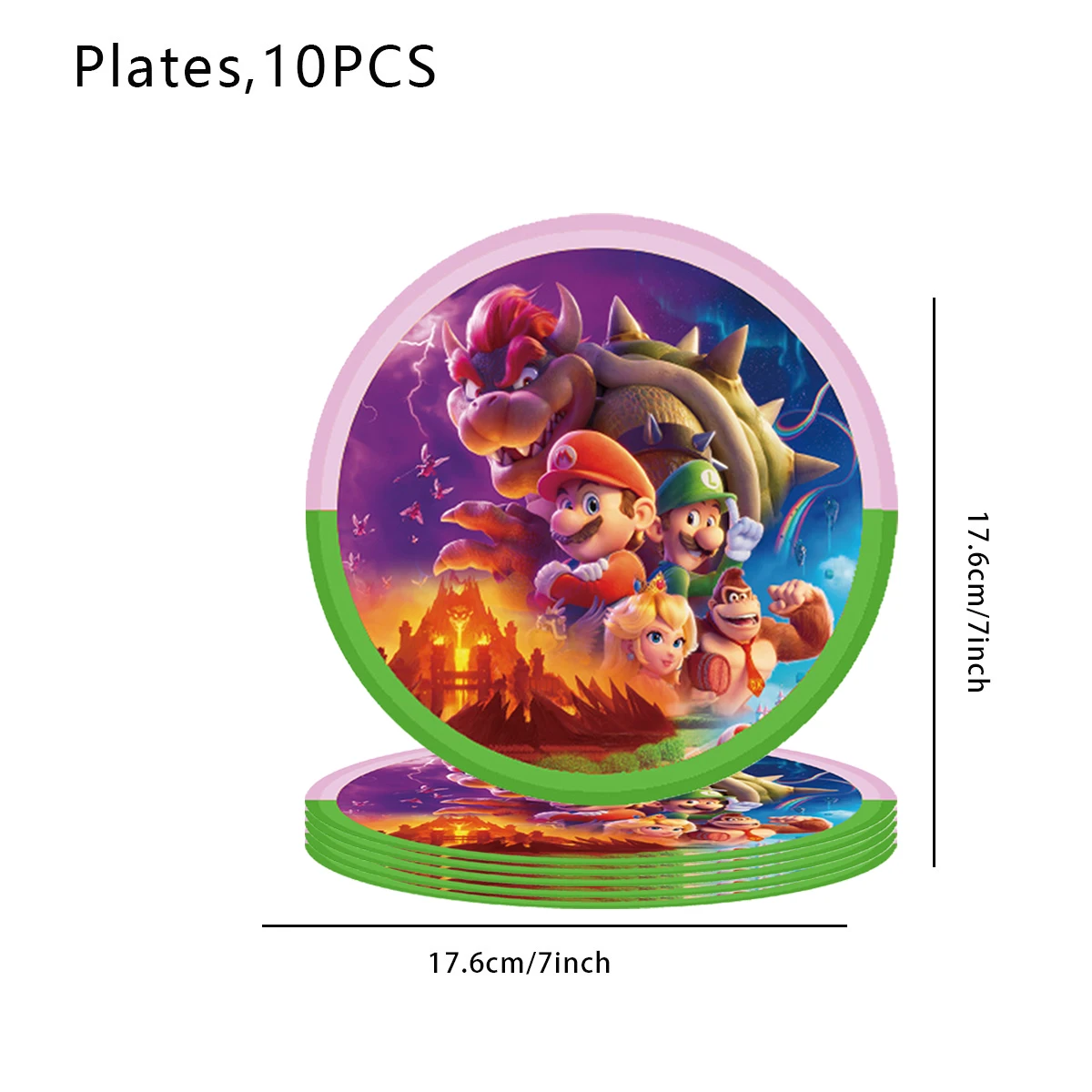 Kids Birthday Decoration Disposable Tableware Super Mario Cups Plates Balloons Baby Shower Birthday Party Gift Toys thumbnail 4