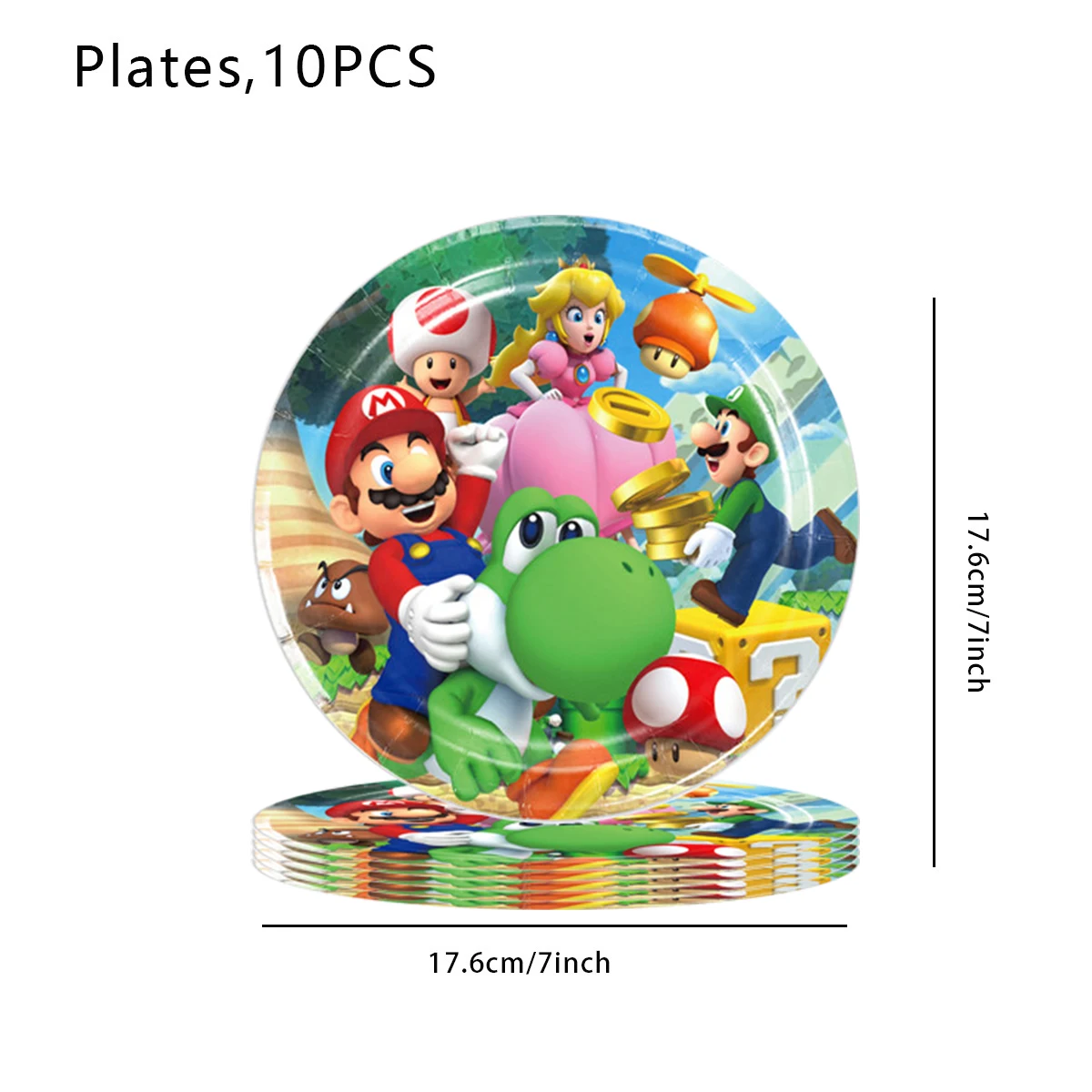 Kids Birthday Decoration Disposable Tableware Super Mario Cups Plates Balloons Baby Shower Birthday Party Gift Toys thumbnail 2