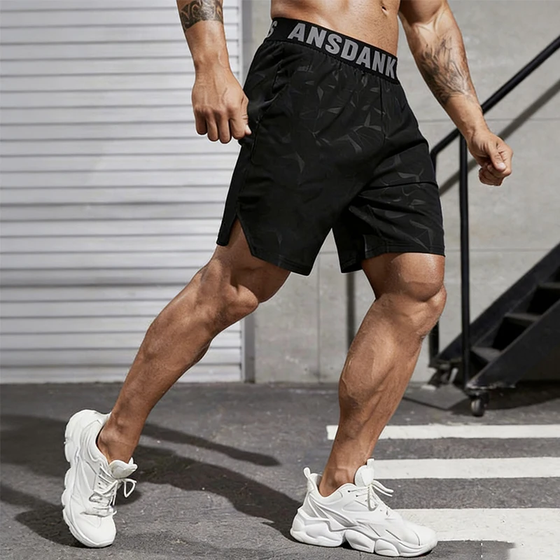 Men Running Shorts Summer Sportswear Male Football Clothing Gym Fitness Tracksuit Jogging Training Shorts Sport Short Pant Men thumbnail 4