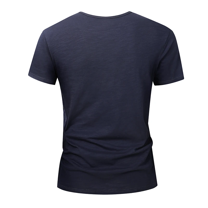 100% Cotton Men T-shirt Summer Short Sleeve Tops Tee Black White Male Clothing Soft High Quality Homme Tshirt Casual T Shirt Men thumbnail 3