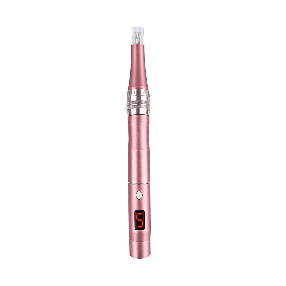Rechargeable Portable Electric Facial Massager Lightweight with 4 Replacement Heads for Face Neck Skin Care Beauty Tool thumbnail 6