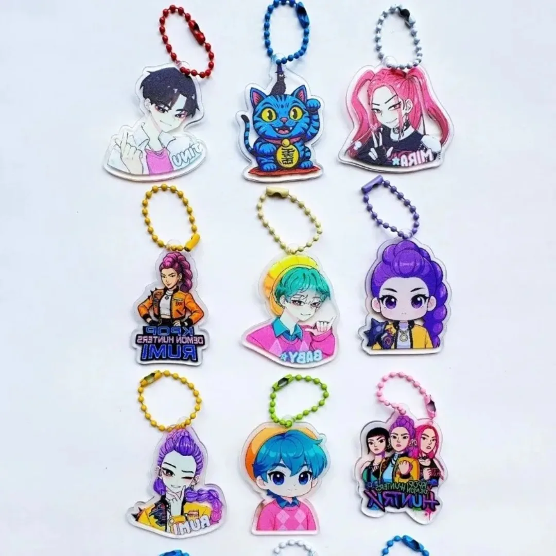 32 Pack Kpop Blind Bag Acrylic Keychain Mystery Grab Bag for School Backpack Anime Kids Gift Collectibl thumbnail 5