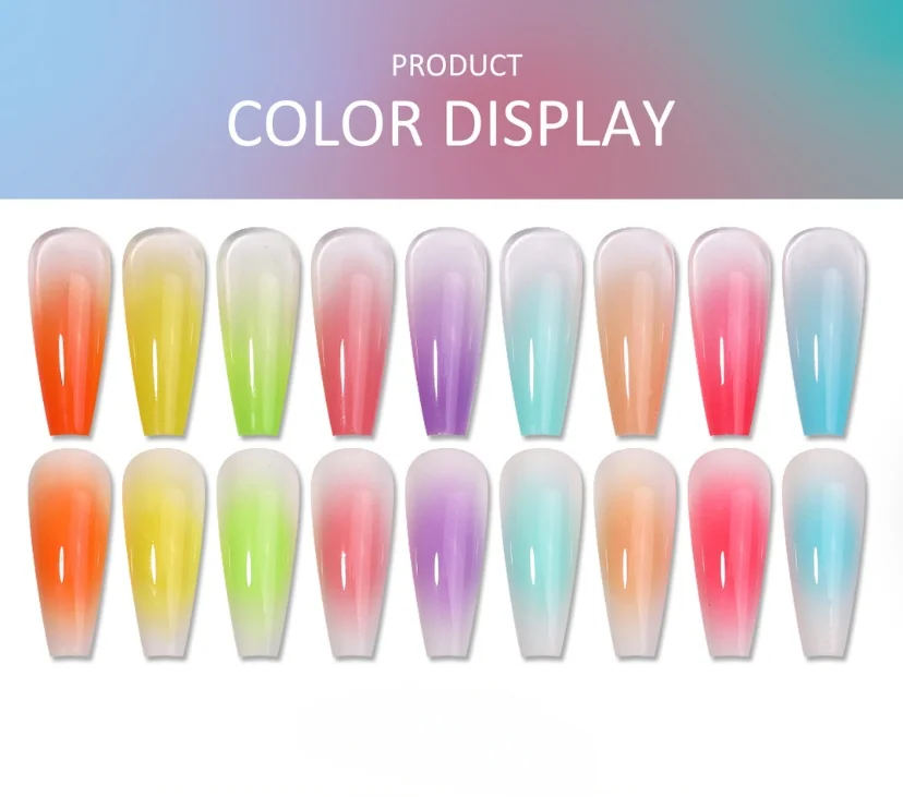 1pc 9-color solid nail polish pat gel painting gradient bright glue nail art creation decoration salon UV&LED DIY summer popular thumbnail 3