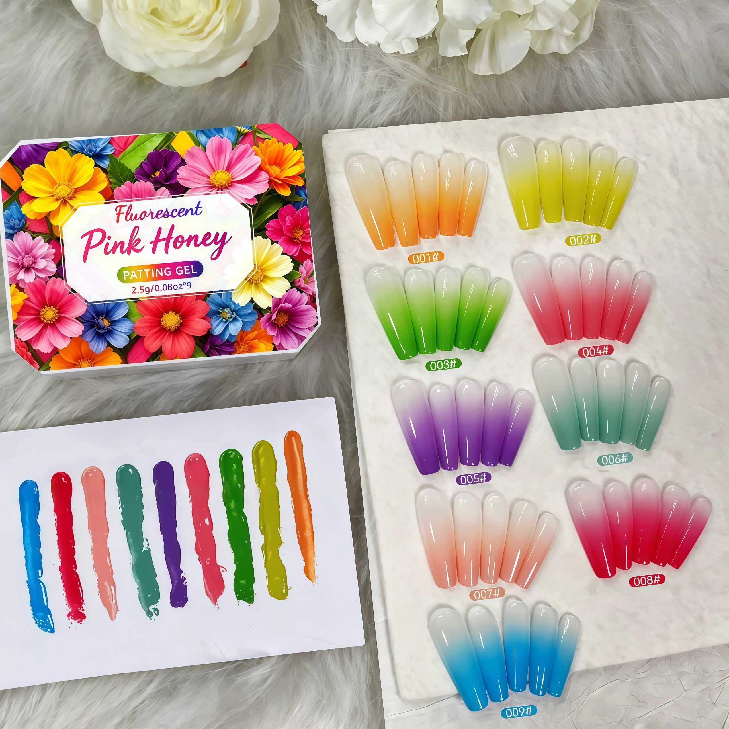1pc 9-color solid nail polish pat gel painting gradient bright glue nail art creation decoration salon UV&LED DIY summer popular thumbnail 4