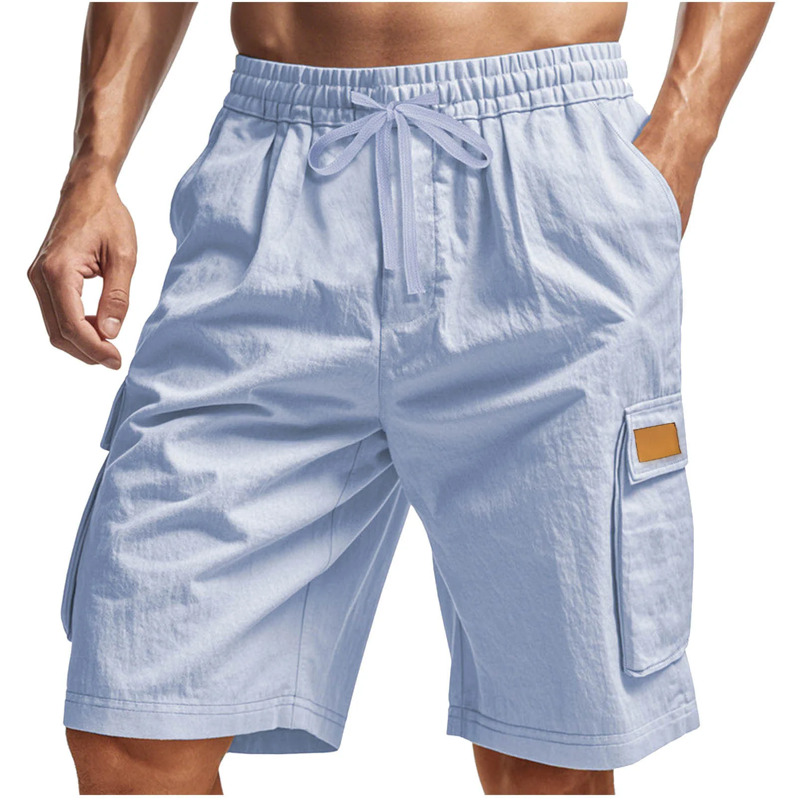 2026 New Men Loose Cargo Shorts With Pockets Fashion Beach Streetwear Sports Casual Shorts Running Short Pants thumbnail 5