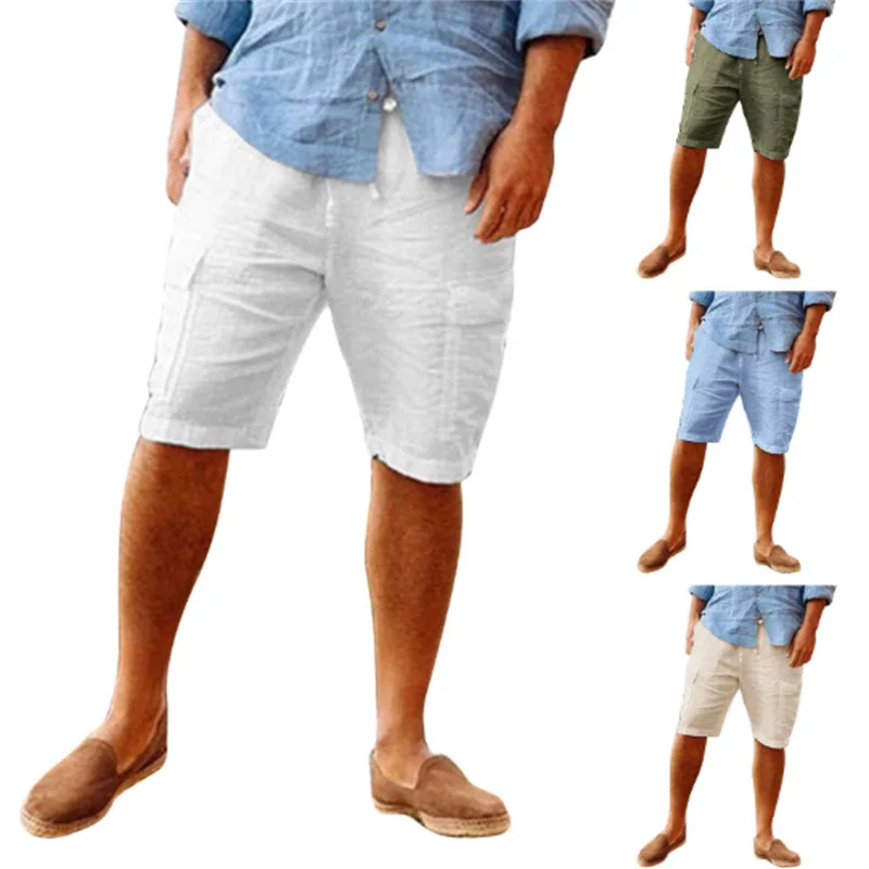 2026 New Men Loose Cargo Shorts With Pockets Fashion Beach Streetwear Sports Casual Shorts Running Short Pants thumbnail 6