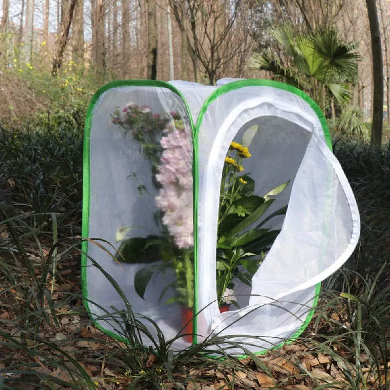 Collapsible Insect Cage Mesh Habitat Bird Butterfly Mantis Stick Grid Breeding Cricket Net Cloth Farm Cocoon Silkworm Hatch Cage thumbnail 4