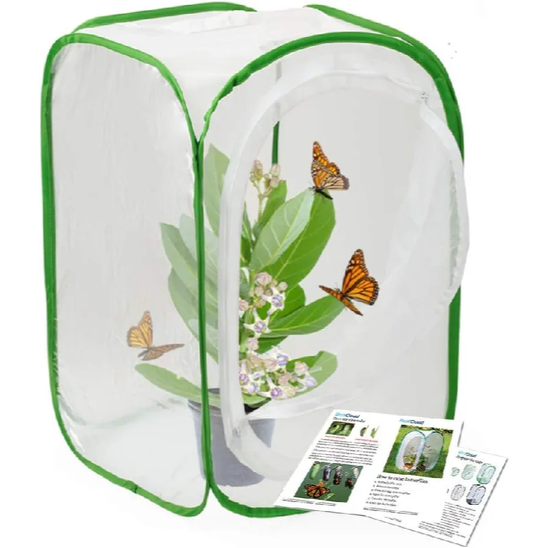Collapsible Insect Cage Mesh Habitat Bird Butterfly Mantis Stick Grid Breeding Cricket Net Cloth Farm Cocoon Silkworm Hatch Cage