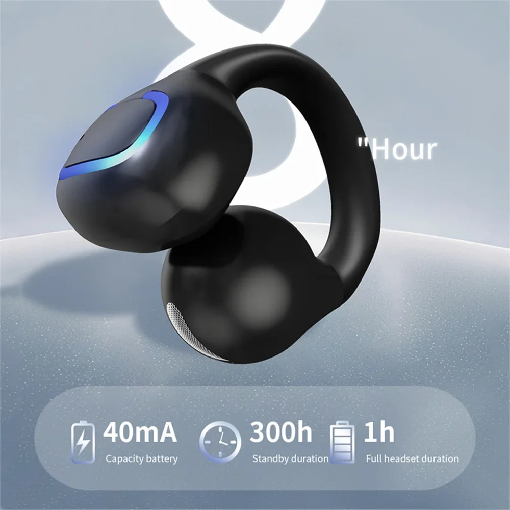 Earphone Clip Wireless Bluetooth Headphone Air Conduction Headset High Quality TWS Auriculares Sport Noise Canceling With Mic thumbnail 6