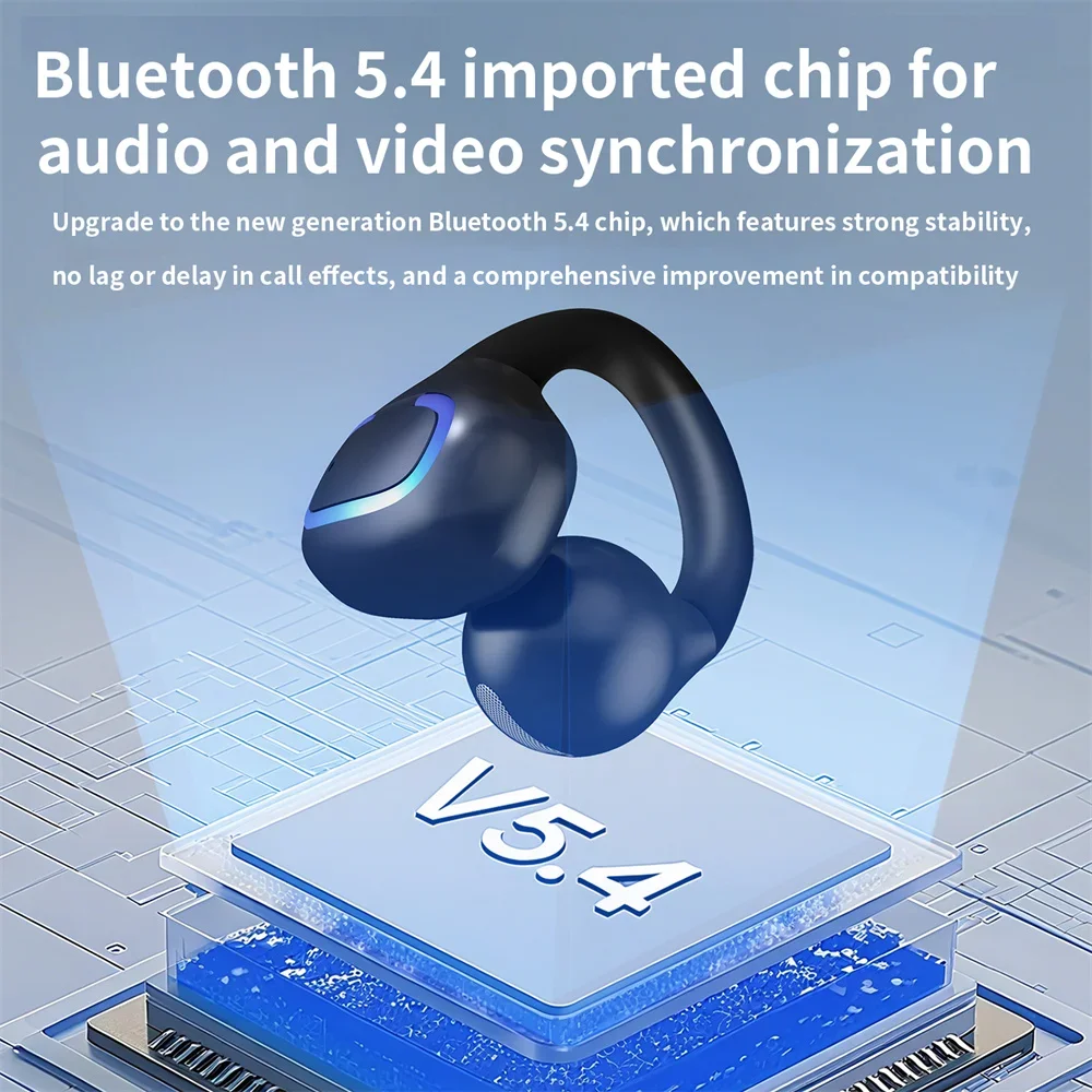 Earphone Clip Wireless Bluetooth Headphone Air Conduction Headset High Quality TWS Auriculares Sport Noise Canceling With Mic thumbnail 3