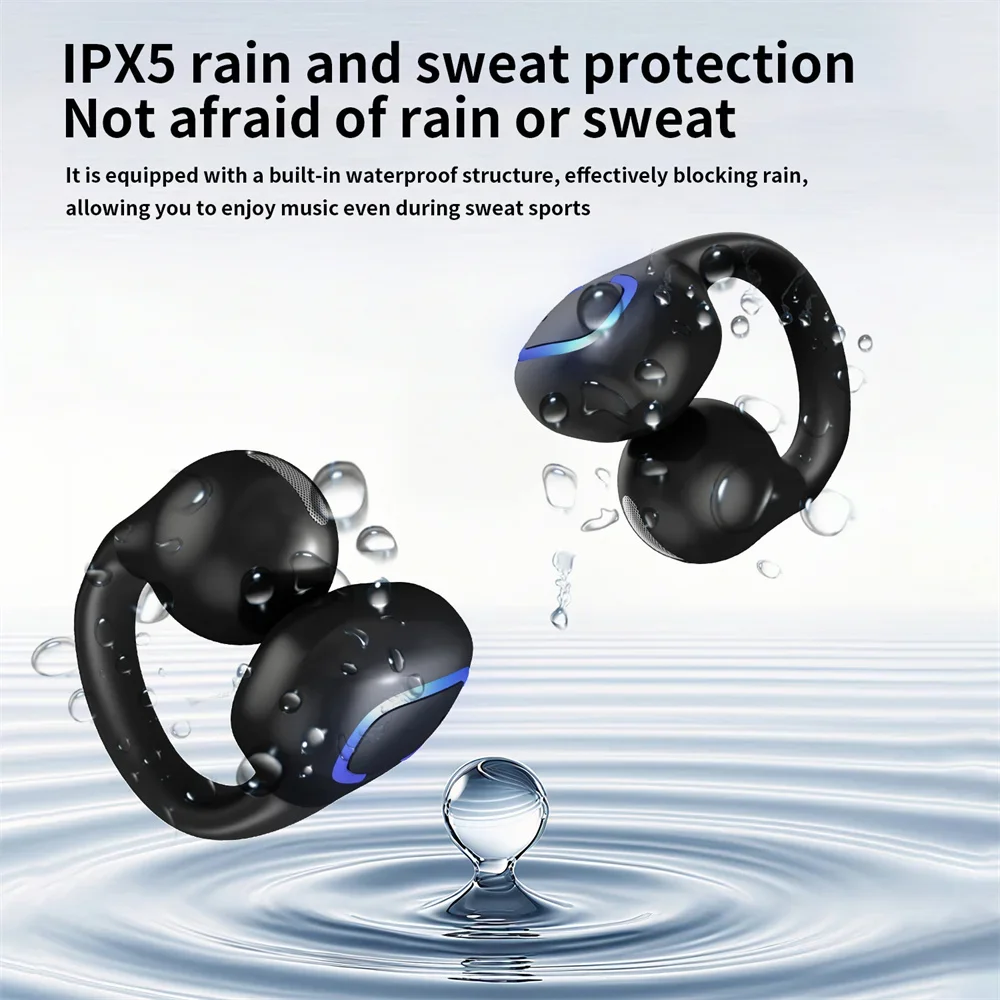 Earphone Clip Wireless Bluetooth Headphone Air Conduction Headset High Quality TWS Auriculares Sport Noise Canceling With Mic thumbnail 4
