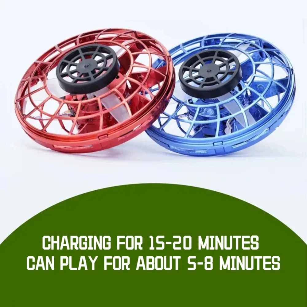 Flying Ball Toys Magic Ball Flying Spinner Flight Gyro Mini UFO Fingertip Drone Aircraft Induction Gyroscope Decompression Toys thumbnail 3