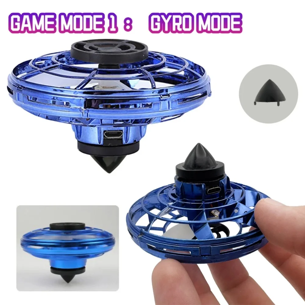 Flying Ball Toys Magic Ball Flying Spinner Flight Gyro Mini UFO Fingertip Drone Aircraft Induction Gyroscope Decompression Toys thumbnail 4