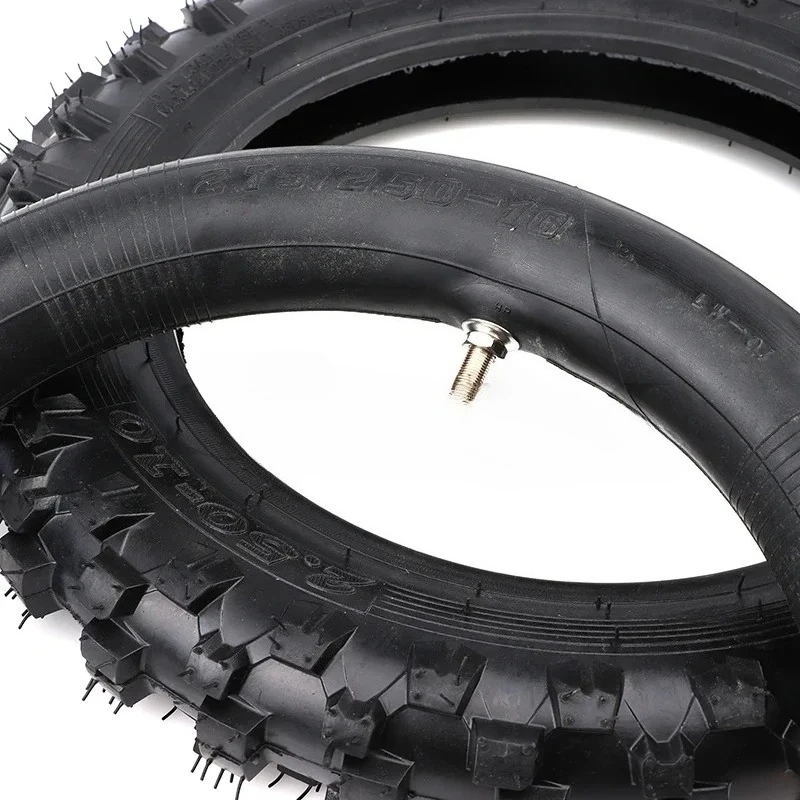 10inch Motorcycle Tire 2.50-10 Front Rear Wheel Tire Outer Tyre with Inner Tube for Motocross Dirt Pit Bike thumbnail 5