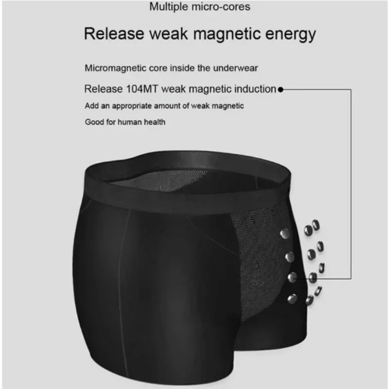 Upgraded Version of Men's Magnetic Therapy Health Panties 22 Magnet Reinforced Boxer Briefs (L-6XL)brazilian men's Underwear thumbnail 3