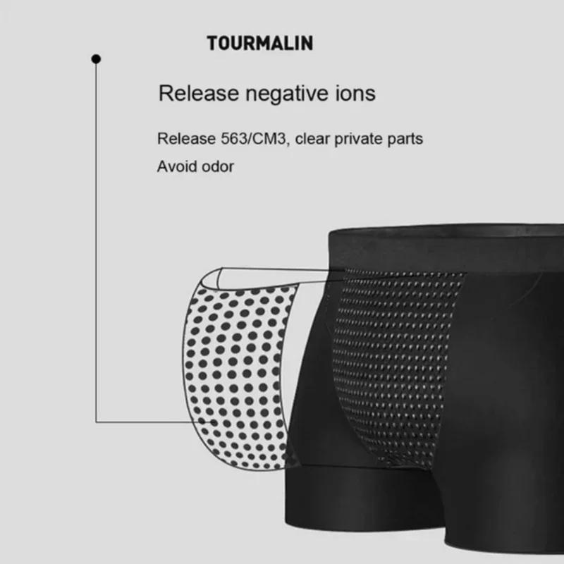 Upgraded Version of Men's Magnetic Therapy Health Panties 22 Magnet Reinforced Boxer Briefs (L-6XL)brazilian men's Underwear thumbnail 5