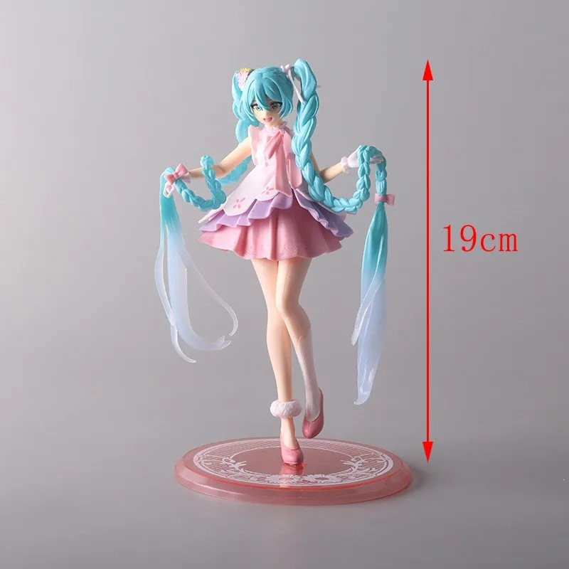 Hot Kawaii Girl Hatsune Miku Anime Figure Fashion Subclture Miku Action Figure Birthday Gift PVC Collection Model Doll Toys thumbnail 4