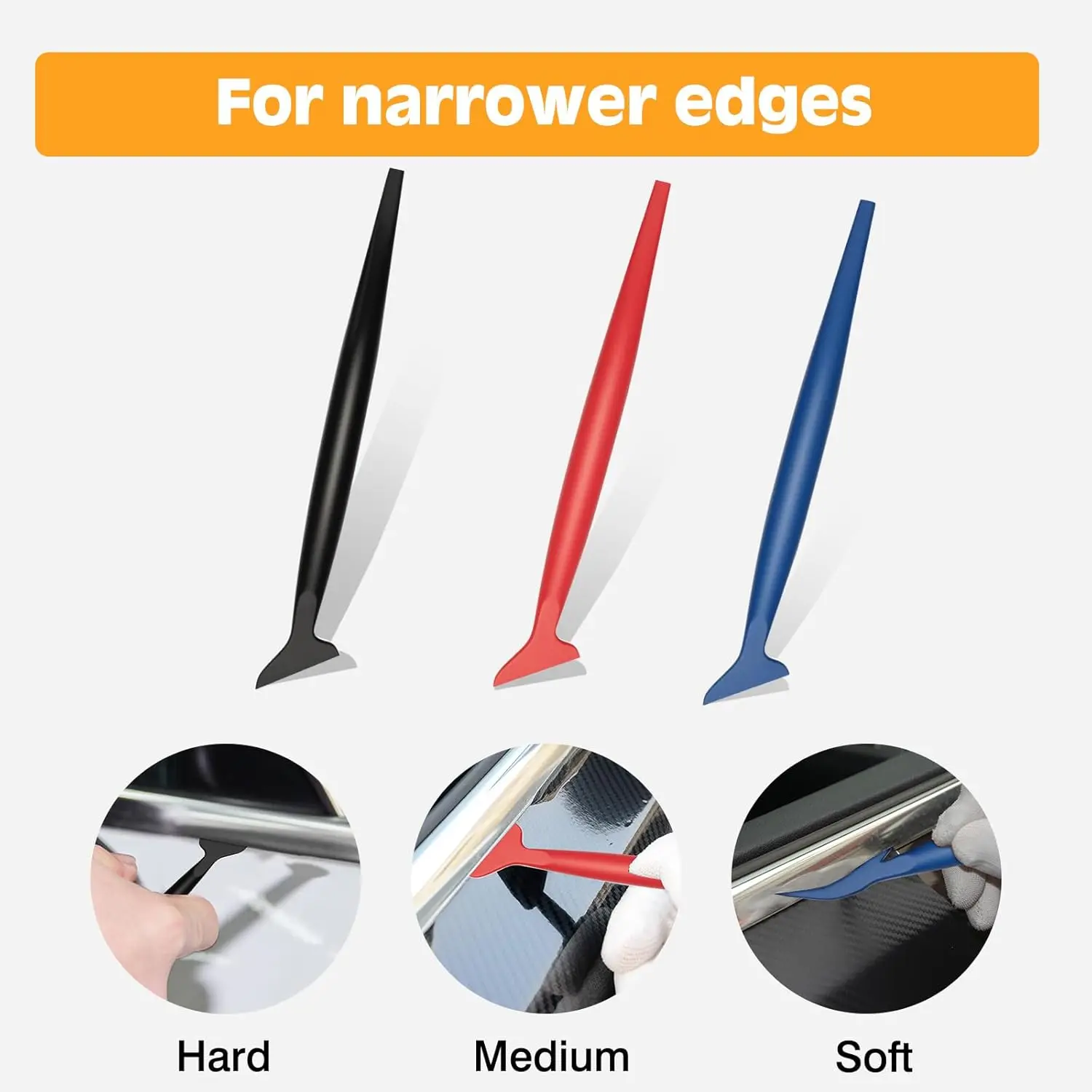 Car Vinyl Wrap Tool Kits Covering Vinyl Spatula Foiling Set Scraper for Window Tint Wrapping Squeegee Tools Car Accessories thumbnail 4