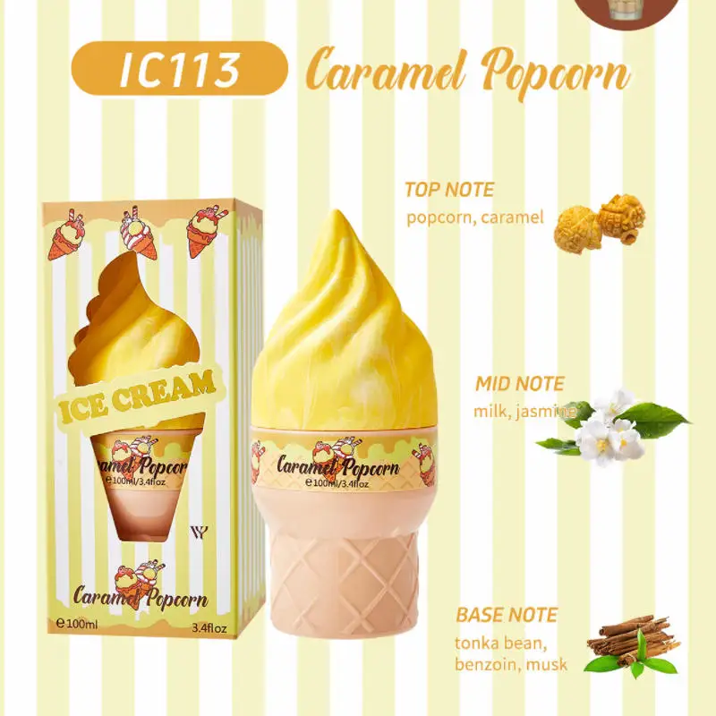 Gourmet Dessert Perfume Spray,Chocolate Cookie/Cotton Candy/Caramel Popcorn Fragrance Mist,Sweet Women Strawberry Vanilla Scent thumbnail 6