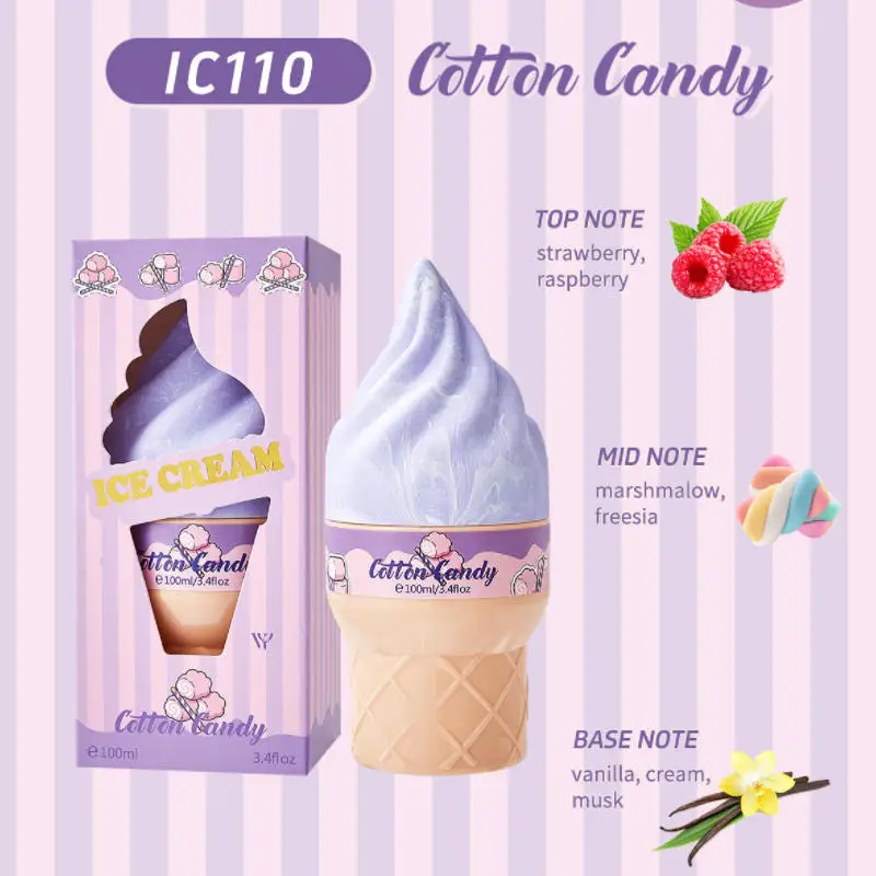 Gourmet Dessert Perfume Spray,Chocolate Cookie/Cotton Candy/Caramel Popcorn Fragrance Mist,Sweet Women Strawberry Vanilla Scent thumbnail 5