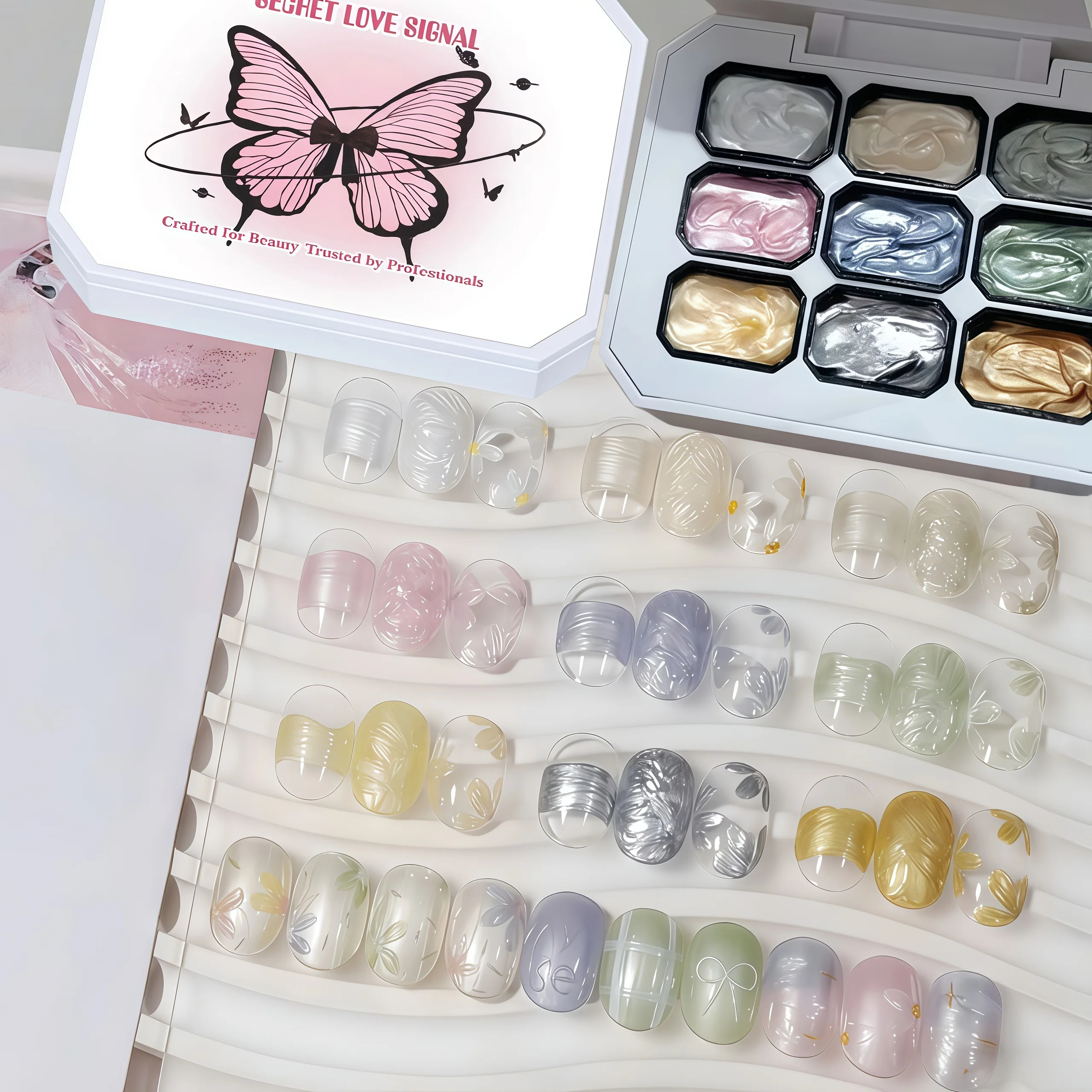 1pc 9-color new popular color patting gel gradient color semi permanent UV&LED gel nail art creation salon DIY