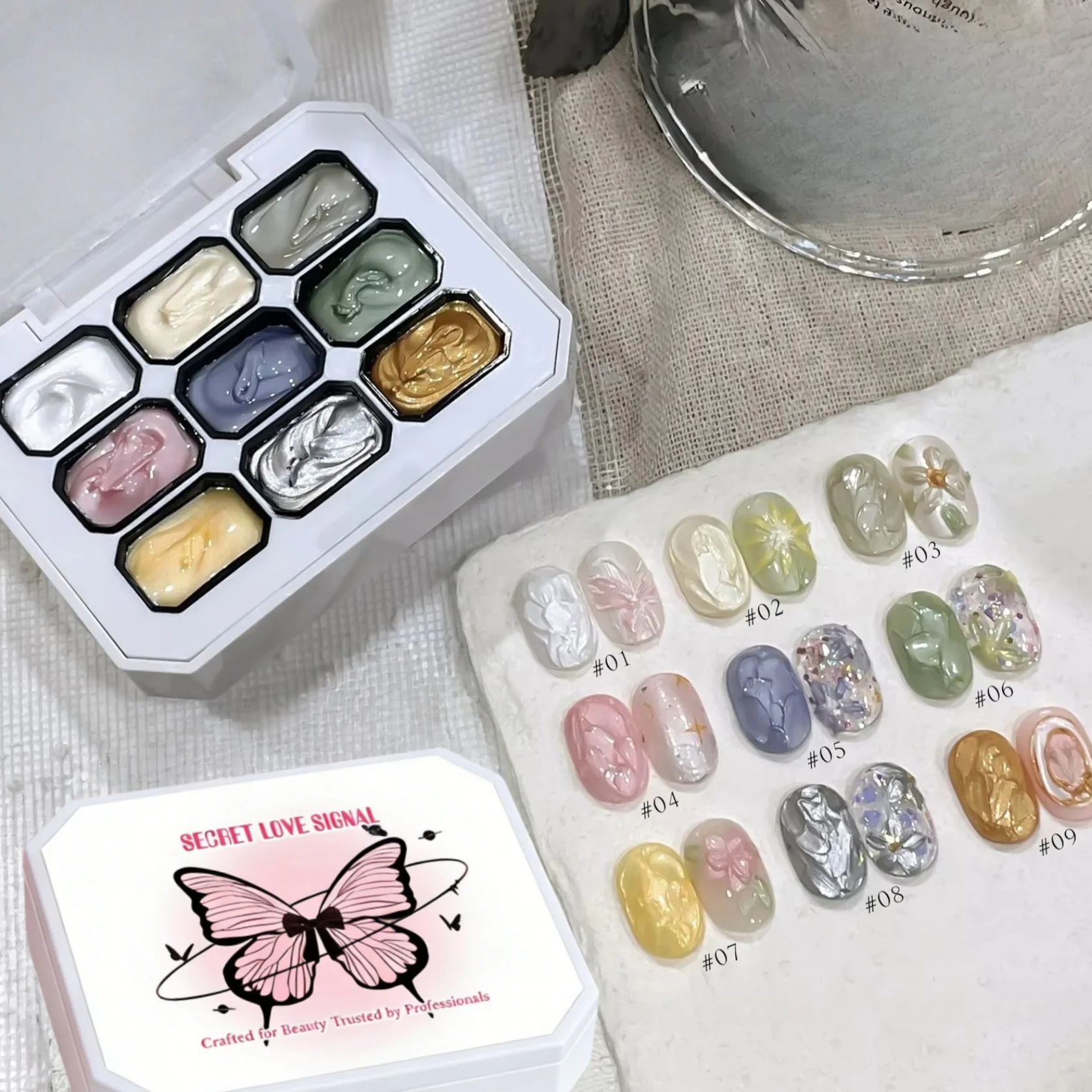 1pc 9-color new popular color patting gel gradient color semi permanent UV&LED gel nail art creation salon DIY thumbnail 3