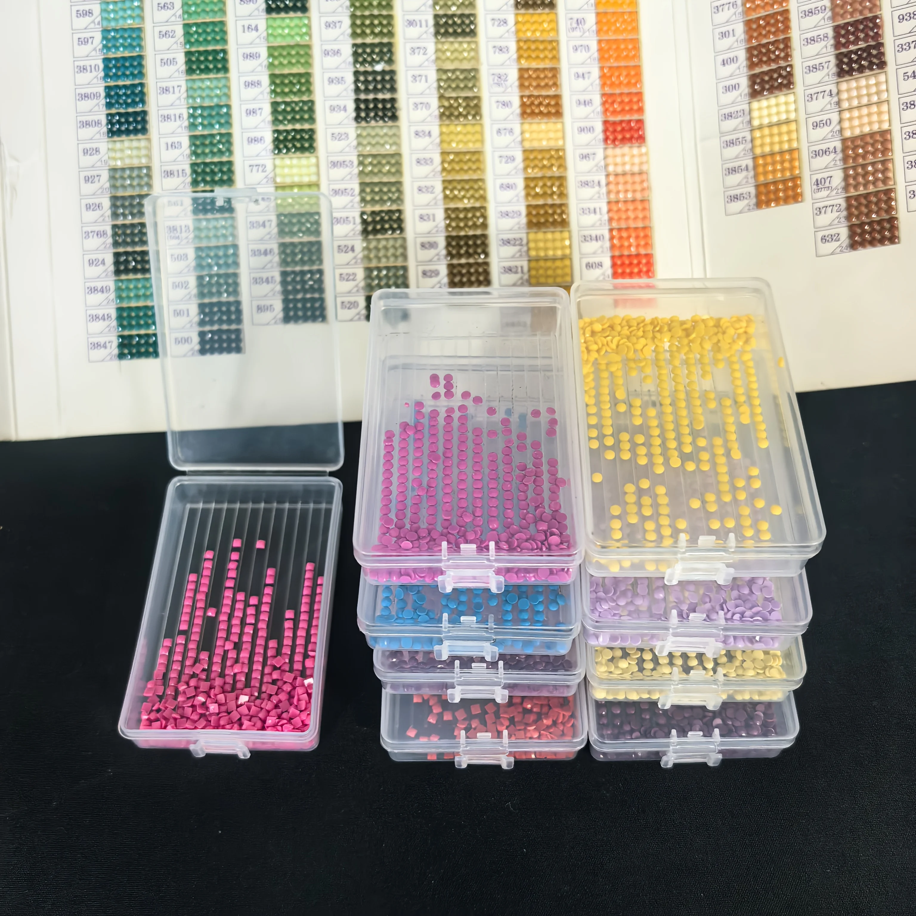 20/30/60 Pieces Diamond Painting Tray Set - For DIY Beaded Jewellery and Craft Storage, Suitable for Diamond Art Tools thumbnail 2
