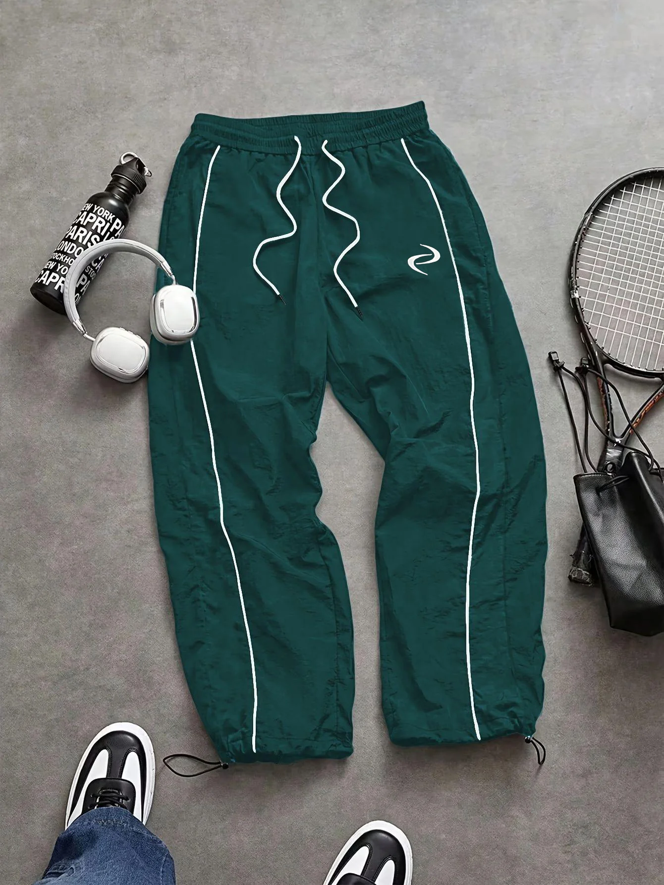Men's Quick Dry Track Pants Spring Summer Casual Joggers Elastic Drawstring Waist Trousers 4 Colors  for Gym Streetwear thumbnail 4