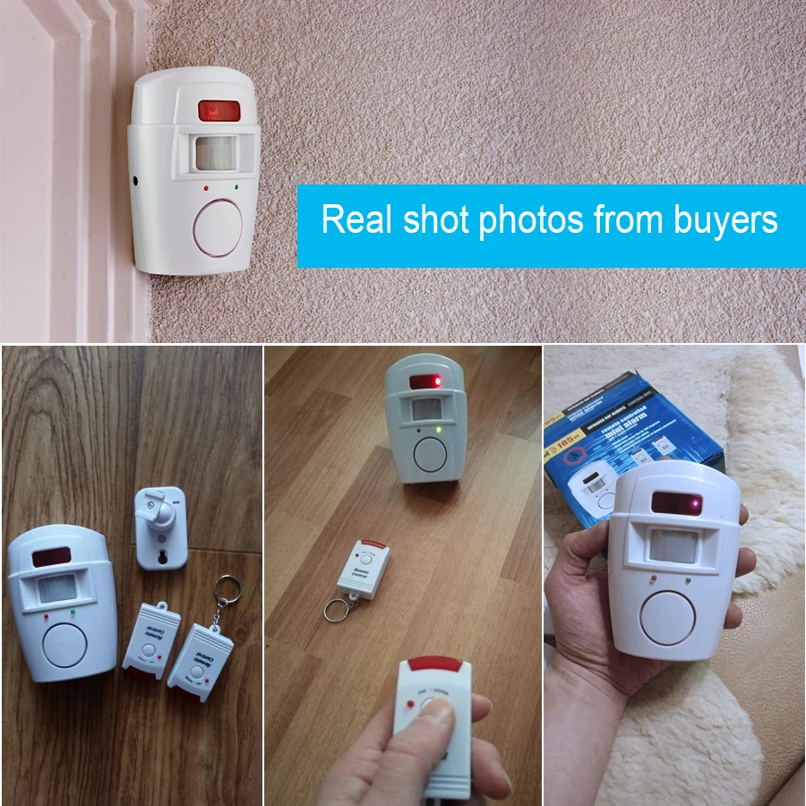 KERUI Wireless Motion Sensor Alarm Security Detector PIR Indoor Outdoor Alert System Home Security With 2 Remote Controller thumbnail 6
